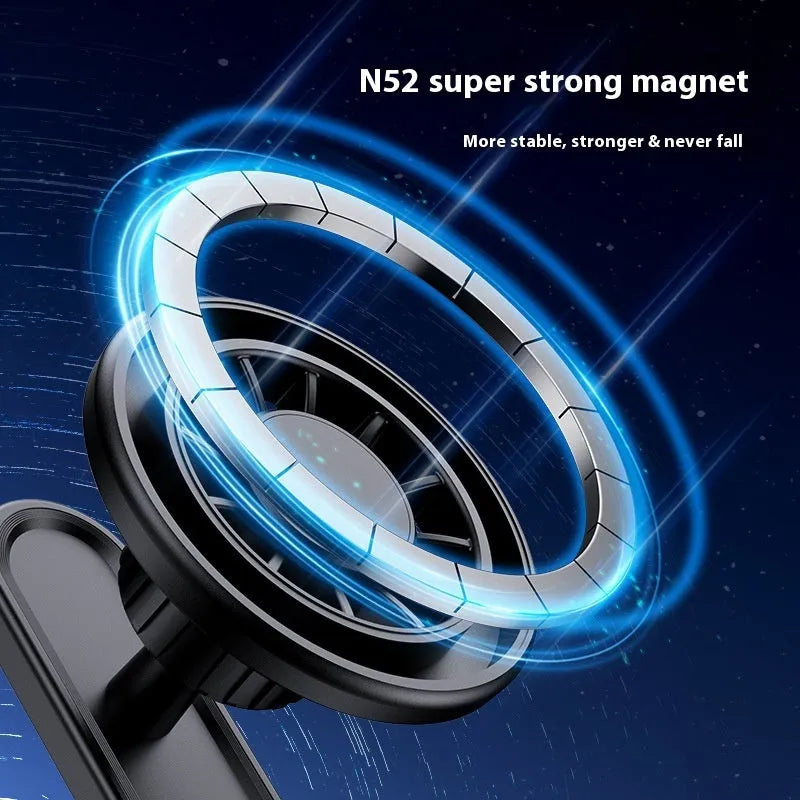 Double-sided magnetic photography bracket with universal plastic clip for camera mounting