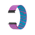 Geometric woven nylon sports watch strap for Whoop 5.0 in black