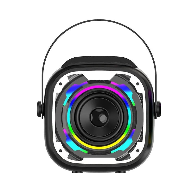 Portable wireless Bluetooth karaoke speaker with microphone in V11 colours
