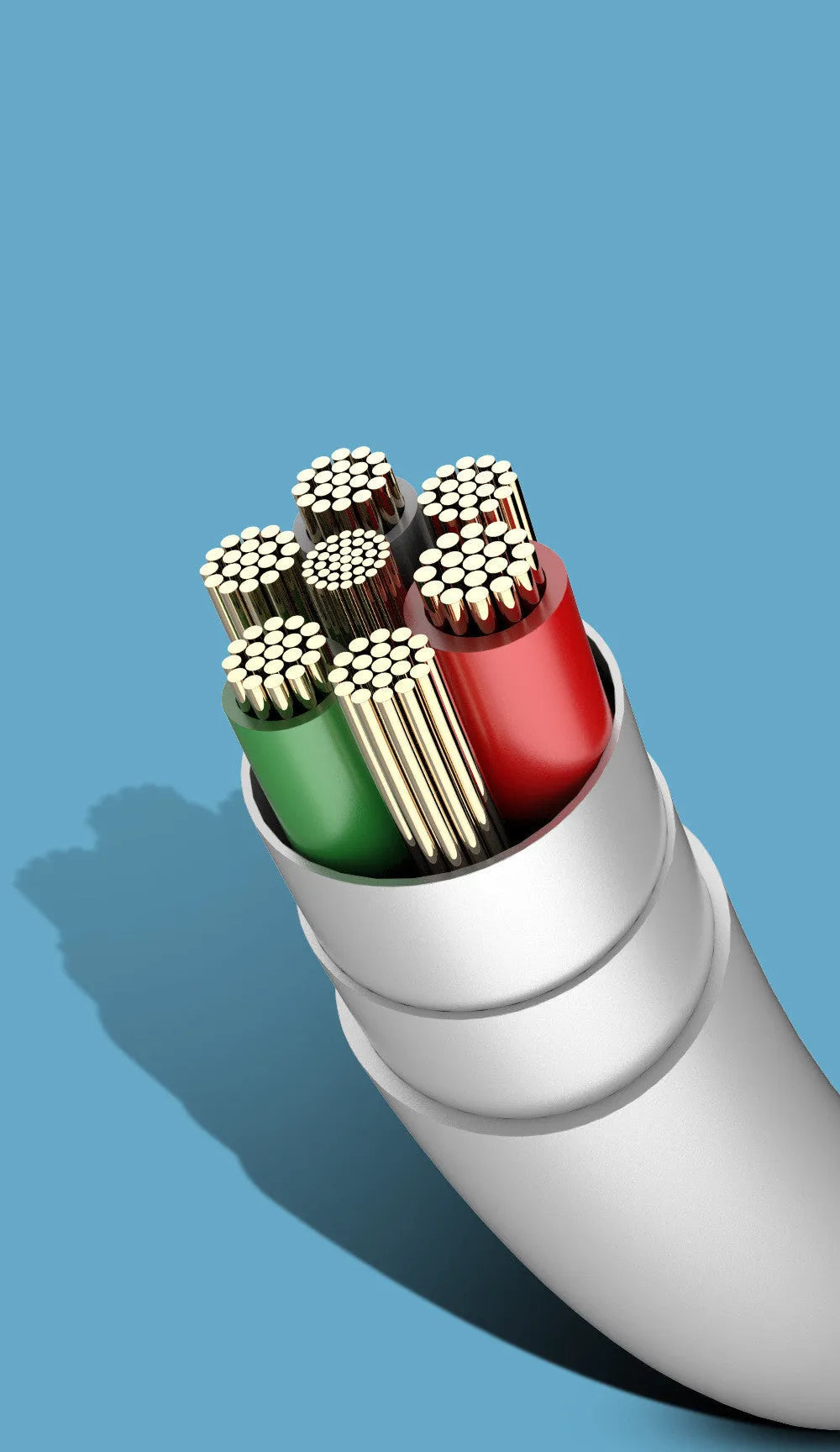 1.2m mobile phone charging cable with multiple USB connectors including TYPE-C