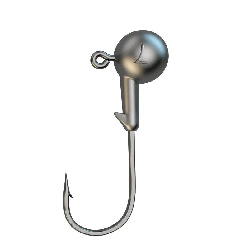 Set of 50 enhanced strength fishing jig hooks in primary colours with four times increased construction