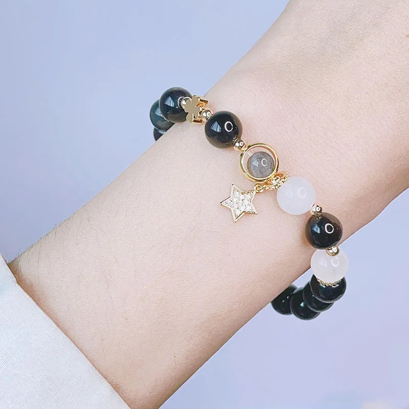 Silverstone women's bracelet with electroplated finish in flower, love heart, or star charm design
