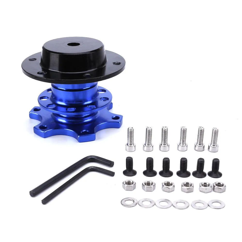 Car steering wheel quick release adapter device in five colour options for vehicle modification