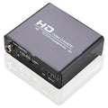 Black HDMI to DVI converter unit with coaxial audio output port and a 1.5 metre cable.