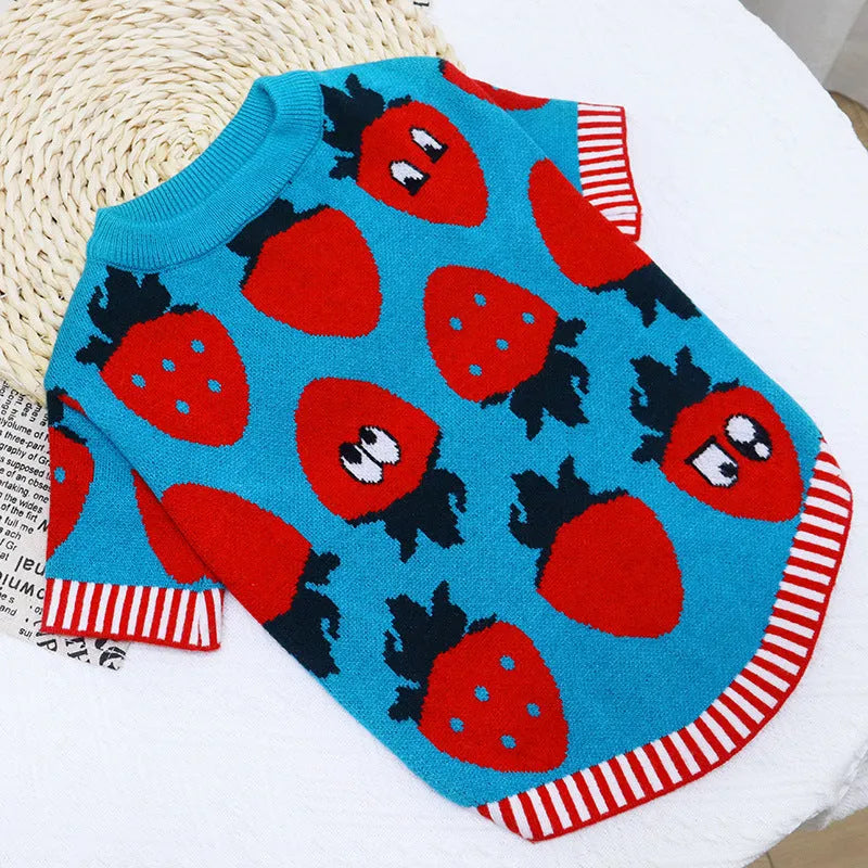 Cartoon Jarre Aero Bull dog sweater with buttons in autumn winter design