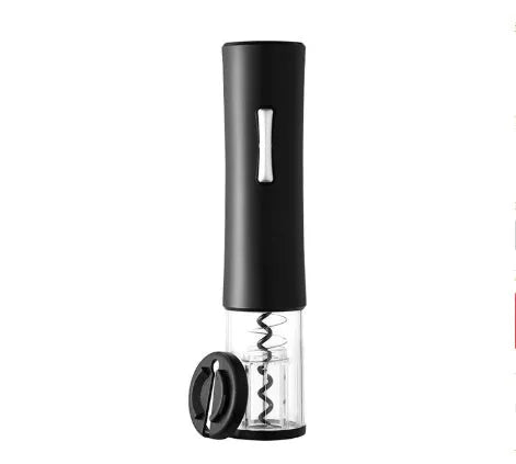 Electric wine opener set in black or red with foil cutter, 23cm ABS and aluminium alloy body