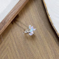 Copper adjustable insect ring with drip oil finish in colour JZ2868A