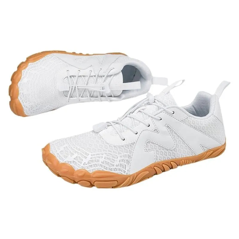 Couple sports climbing shoes with Flyknit lining and rubber soles in multiple colour options