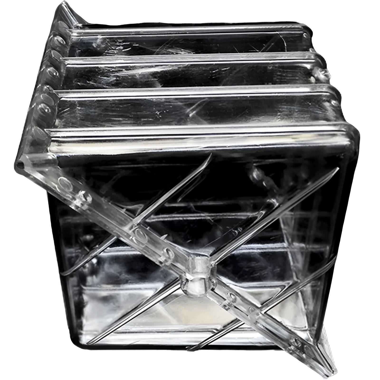Square plastic watermelon growth mould with 13cm internal dimensions for shaping uniform fruit