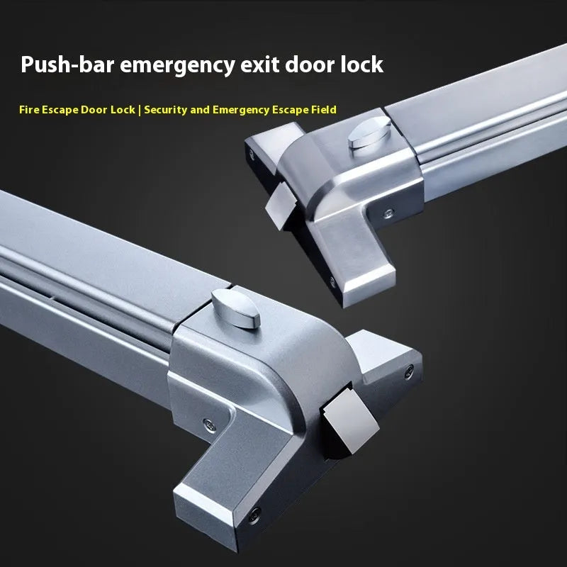 Stainless steel fireproof door lock with external handle for 65cm doors