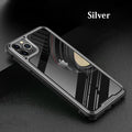 Transparent silicone iPhone 11 case showing phone design through clear material