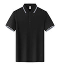 A straight-cut lapel work t-shirt in long-staple cotton shown in multiple colour options.