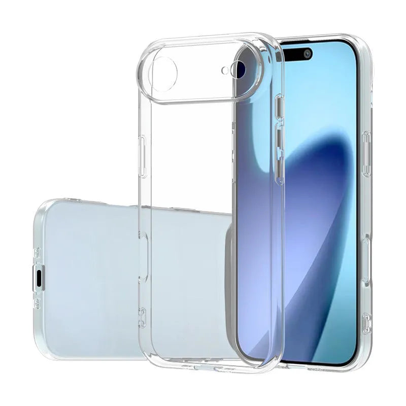 Transparent TPU anti-fall phone case with magnetic suction fits Apple iPhone 11 to 17 Pro Max