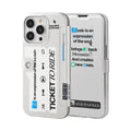 Personalised flip phone case music plated silver shell for iPhone 13 12 11 series plastic fall prevention