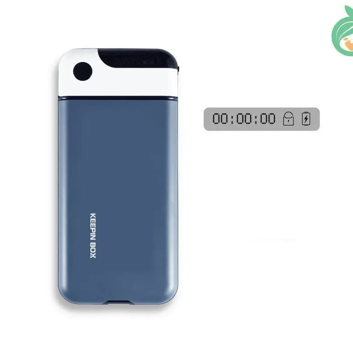 Mobile phone lock box in Matcha green, sakura pink, or navy blue with optional backlight answering feature.