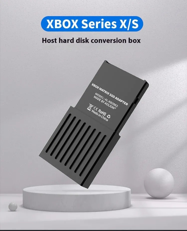 Aluminium alloy Xbox Series S/X hard disk switching box with screwdriver and manual
