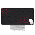 Large natural rubber computer mouse pad with thermal transfer pattern in multiple size options
