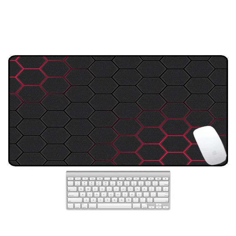 Large natural rubber computer mouse pad with thermal transfer pattern in multiple size options