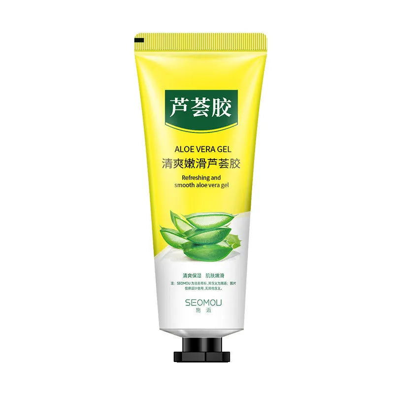 Refreshing moisturising aloe vera gel 30g tube clear and smooth emulsion for all skin types