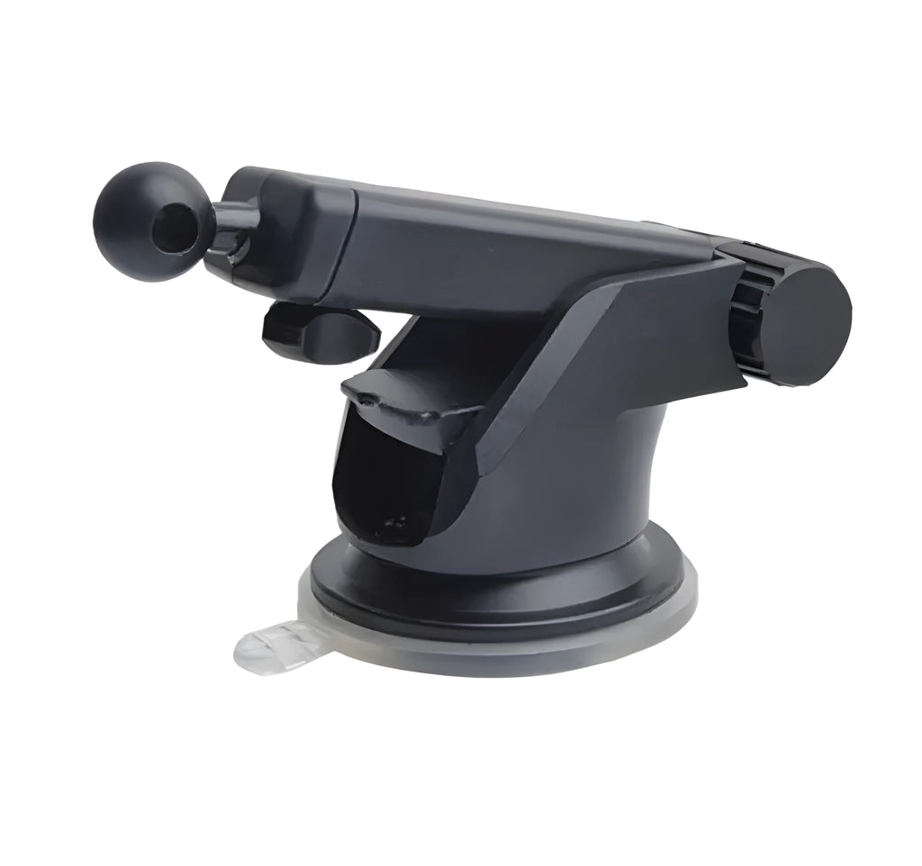 Universal car phone bracket with telescopic rod for dashboard mounting