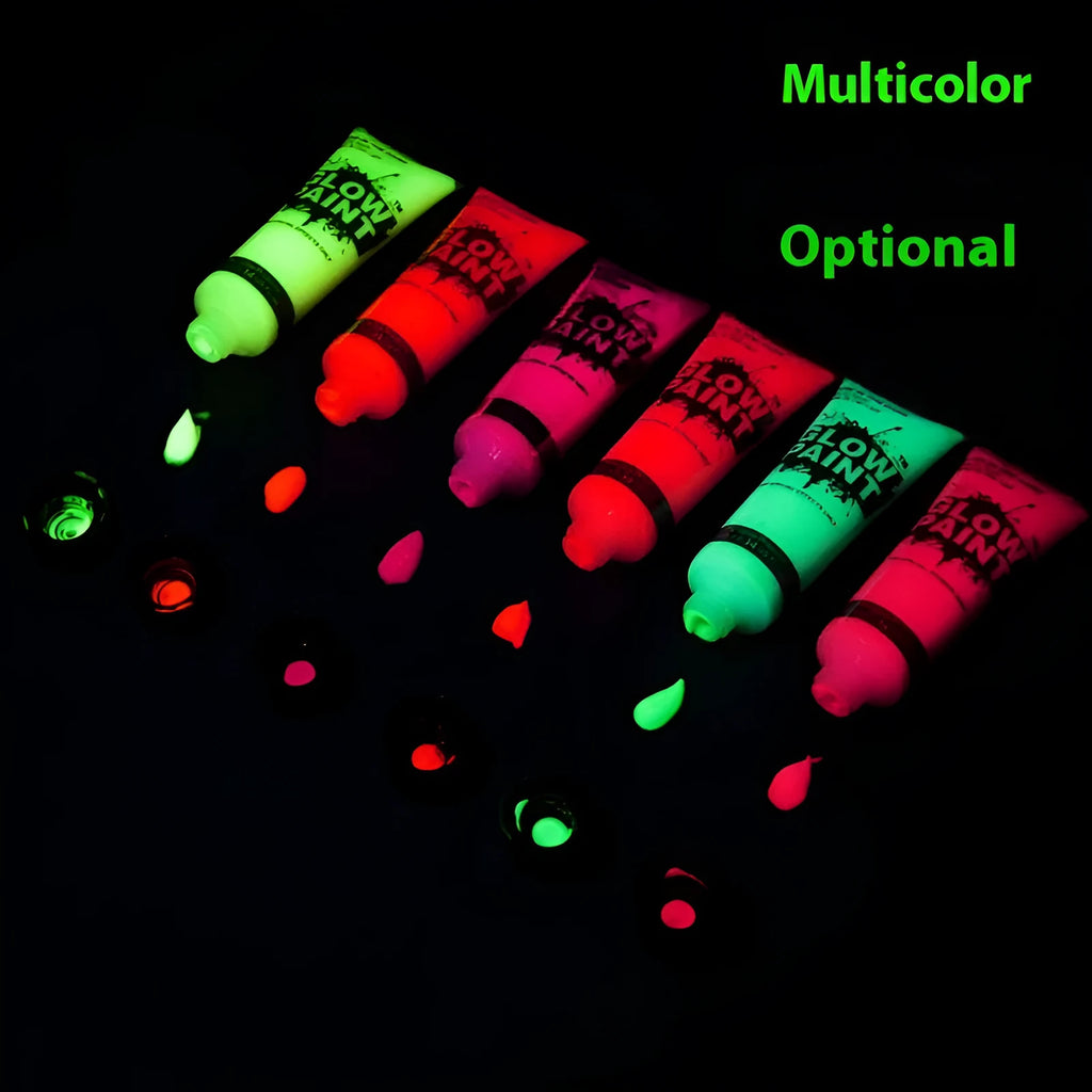 25ml tube of non-toxic neon face and body paint in assorted colours