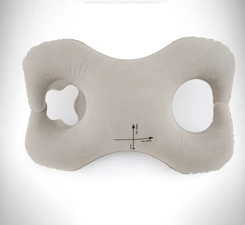 Golf swing corrector with PVC fluffy surface, retractable air nozzle, and two style options