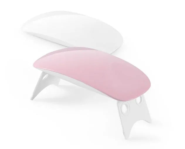 LED nail light therapy machine USB portable 6W pink white compact ABS