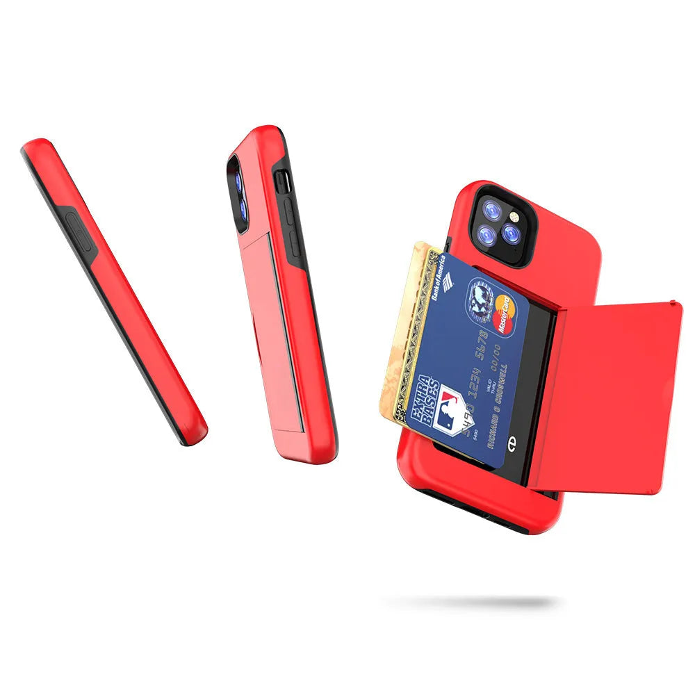 Simple solid-colour mobile phone case for iPhone 11 series in various colours on a white background.