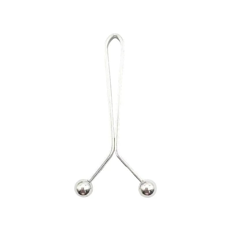 Iron scarf clip U-shaped Y-shaped steel ball clip in silver colour on fabric edge