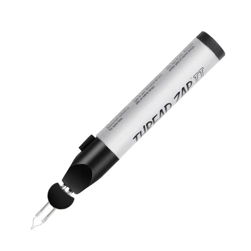 Handheld battery-powered instant welding crayon with plastic tungsten wire for leather and wax repair