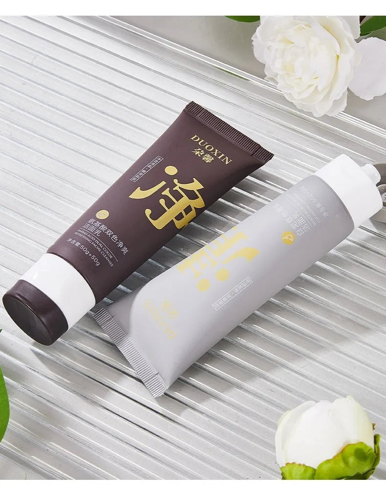 Amino acid facial cleanser with white clay formulation for deep cleansing