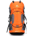 60 litre nylon mountaineering backpack in army green for men outdoor travel and camping