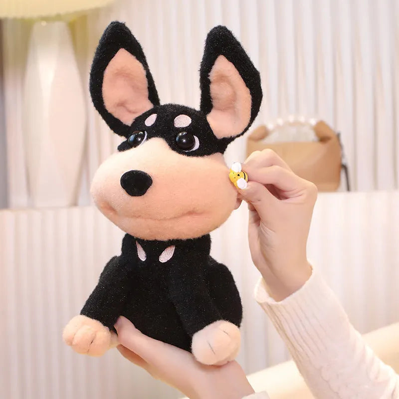 Electric puppy bee plush toy 25cm singing wagging tail USB rechargeable baby toy