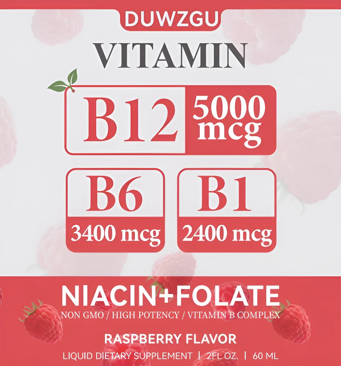 30ml bottle of liquid Vitamin B12 methylcobalamin drops with a dropper
