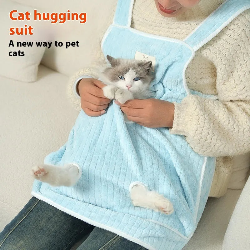 Cat petting apron overclothes for cage and bed protection in multiple colour options