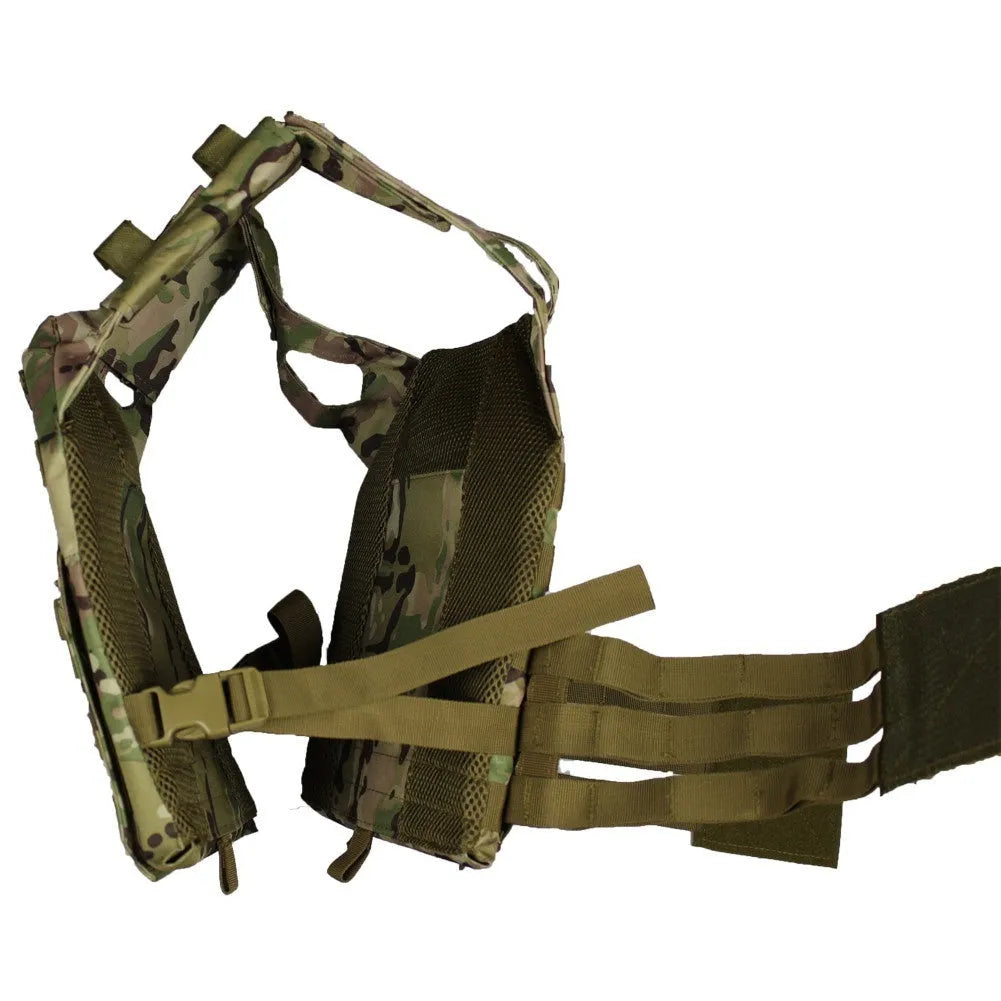 Outdoor tactical vest in ACU colour made from 800D waterproof Oxford fabric