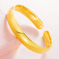 Glossy Heart Sutra bracelet with auspicious motifs on copper with electroplated finish