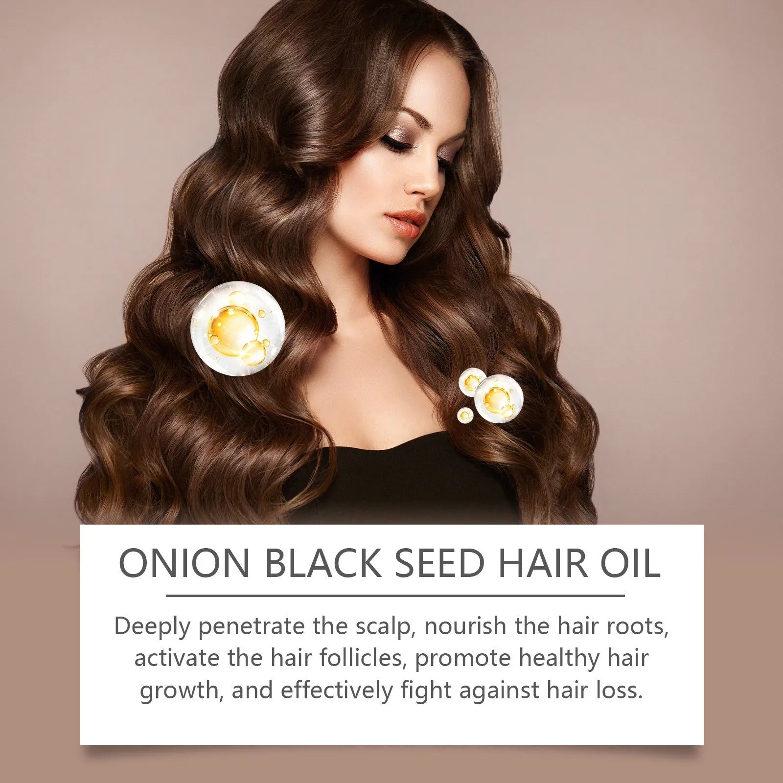 100ml hair essential oil bottle with accessories for nourishing treatment and moisture maintenance