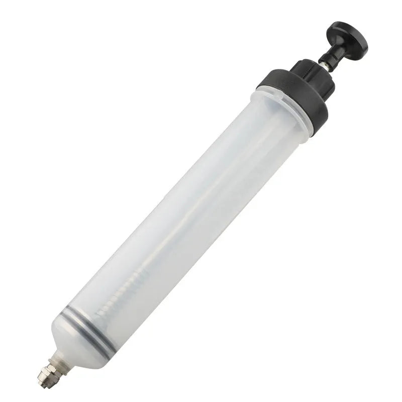 Manual oil pumping machine syringe tool with PP barrel for suction and injection of engine fluids
