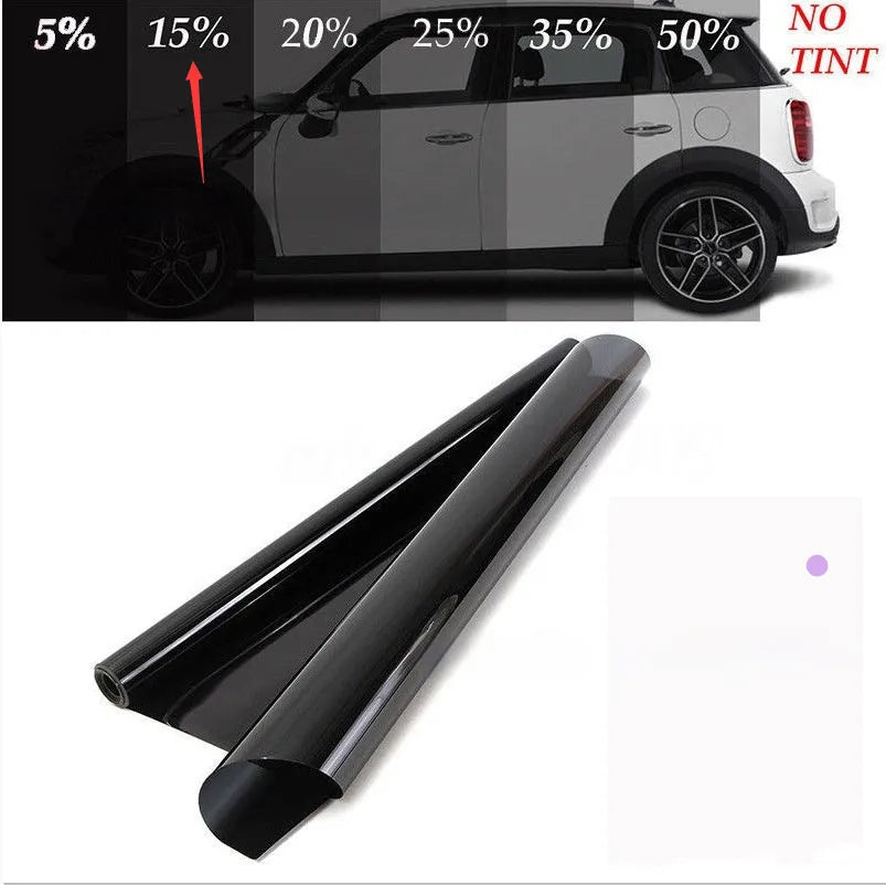 Transparent thickened wear-resistant automotive glass insulation film in 50cm width for car window heat reduction