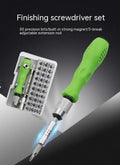 32-in-1 precision screwdriver set for electronics repair with magnetic bits in combination case