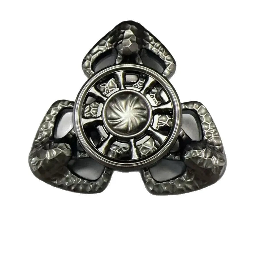 Flame Butterfly alloy metal rotating fingertip gyro pressure reduction toy in colourful finish