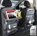 PU leather car seat back hanging storage bag with pockets in multiple colour options
