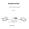 Silver zinc alloy handcuff and footcuff set with stainless steel watch bracelet fastening