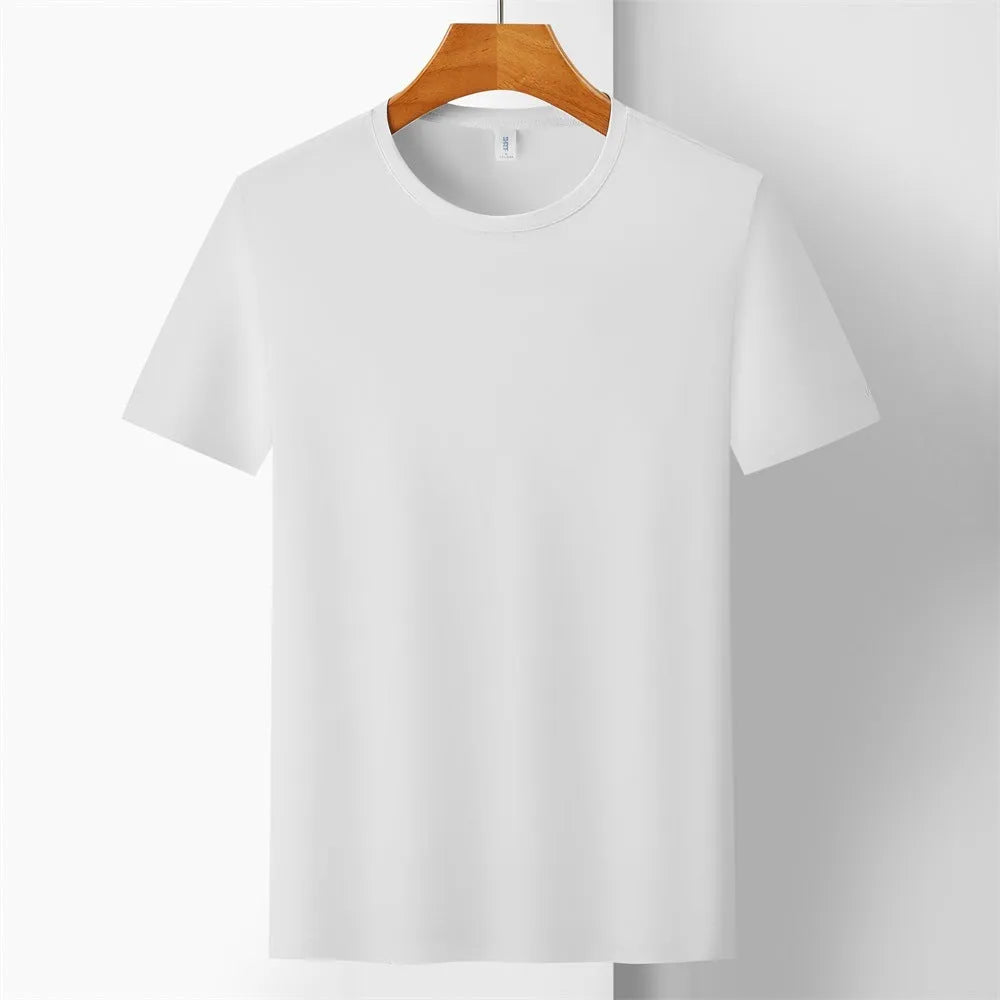 Ice silk quick-drying T-shirt in slim fit with antibacterial and anti-UV properties for summer sports