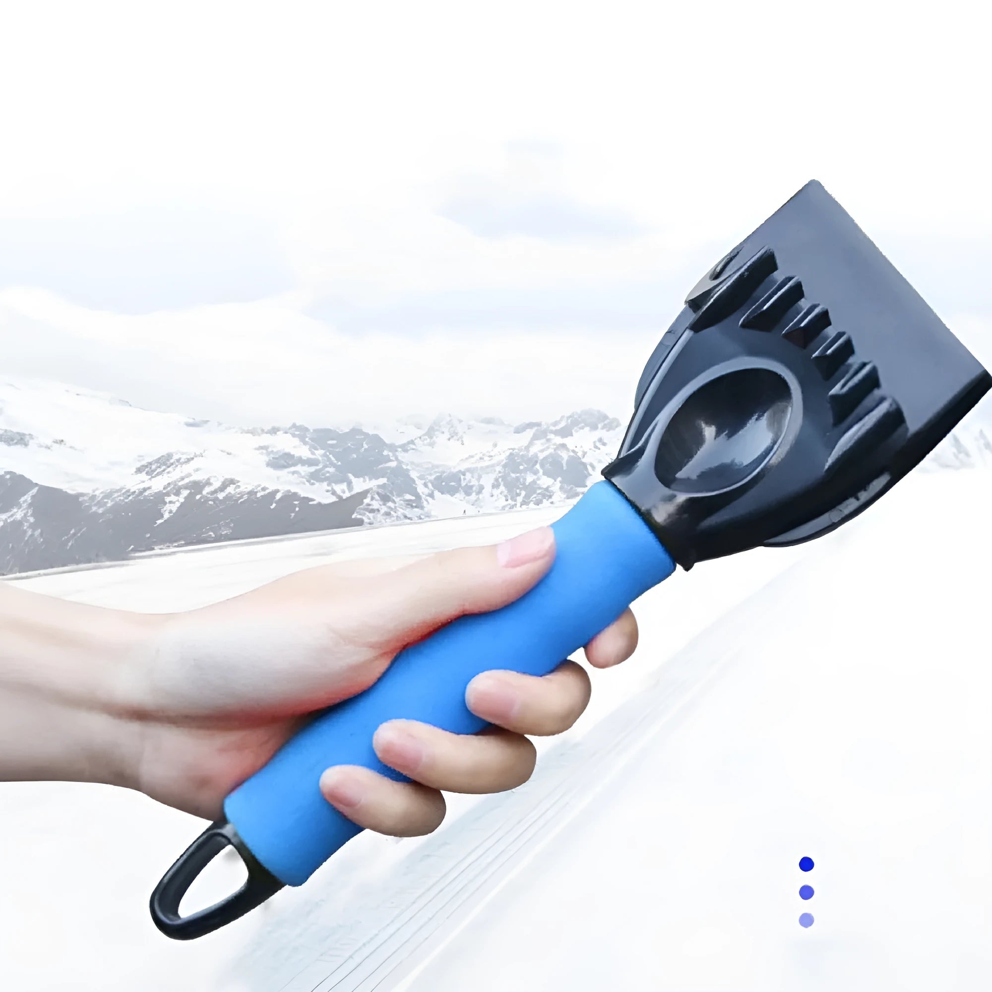 Plastic de-icing snow shovel for car front windshield winter ice cleaning tool
