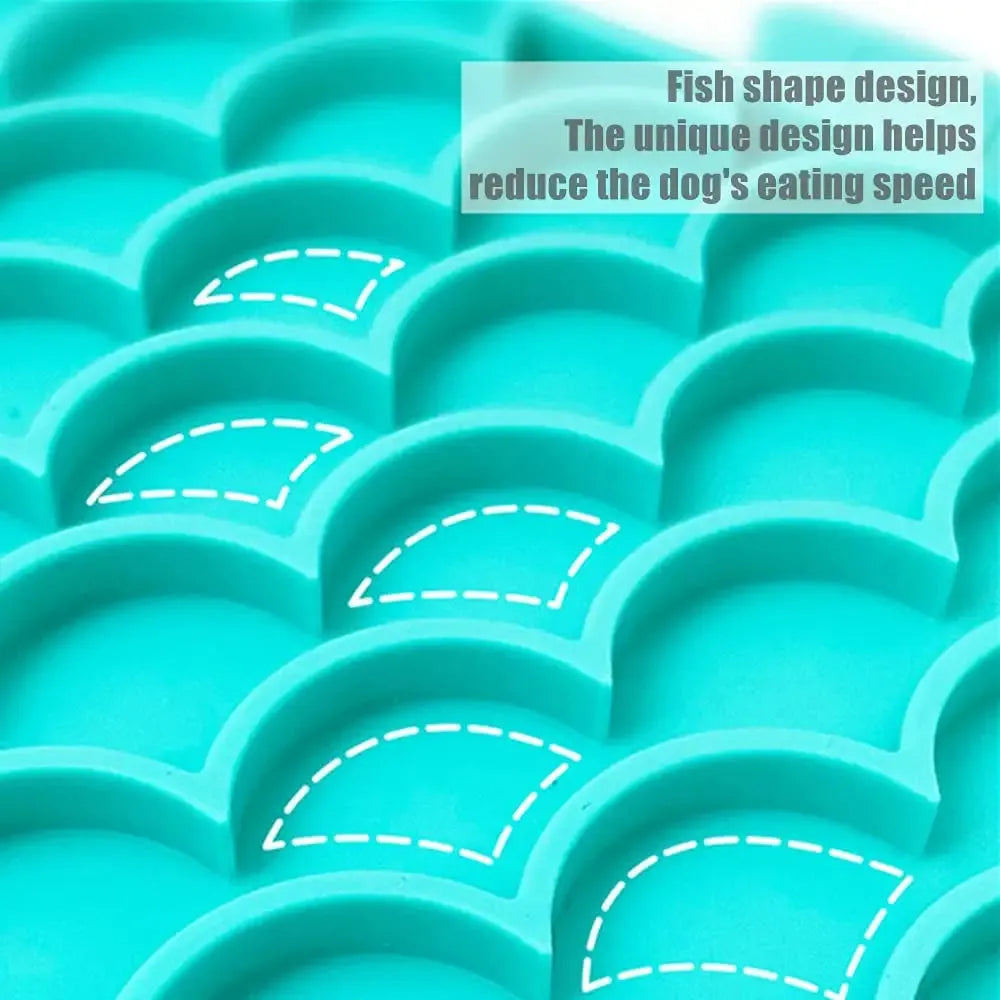 Silicone lick mat for dogs in blue, green, or grey, 24.5x19cm, slow feeder with textured surface