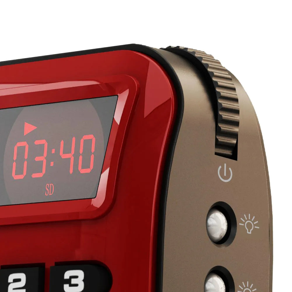 Golden Rolton W405 portable FM radio and MP3 speaker with LED display and wrist strap.
