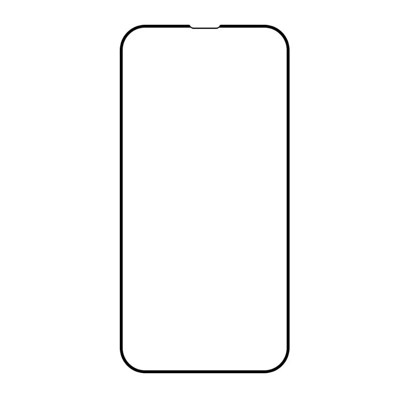 Full screen tempered glass iPhone protector in black or white with HD anti-fingerprint surface