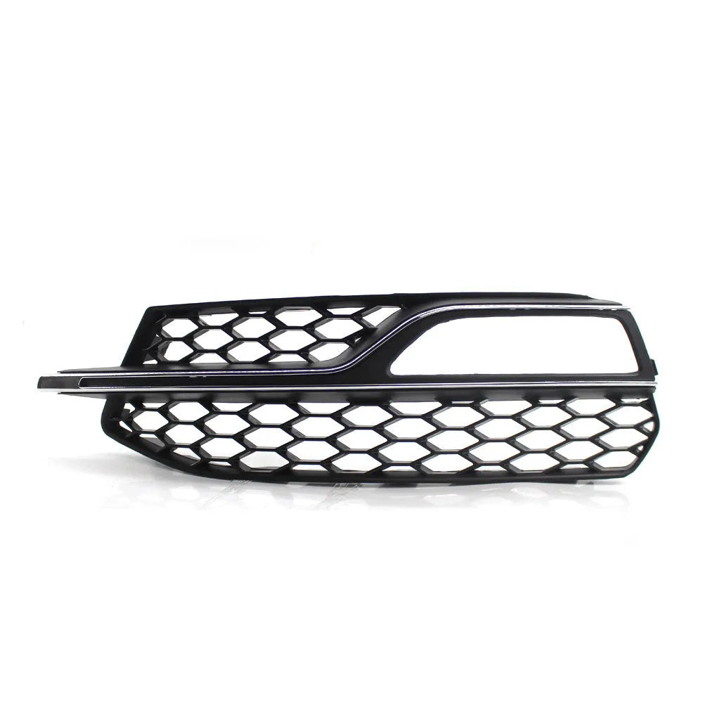 Black Audi A3 Sport S3 front bumper fog lamp grille for 2013-2016 models with electroplated finish